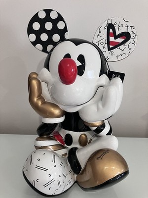 DISNEY MICKEY MOUSE SITZENDE MIDAS STATEMENT FIGUR BRITTO 6010305 ENESCO