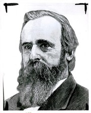 1963 Rutherford Hayes President Us Governor Oh Beard Press Vintage Photo 8x10