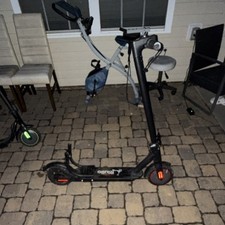 Riuilio Black Folding Kick Electric Scooter with Digital Display