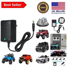 High-Safety 12V Battery Charger for Kids' Ride-On Cars - LED Indicator Included