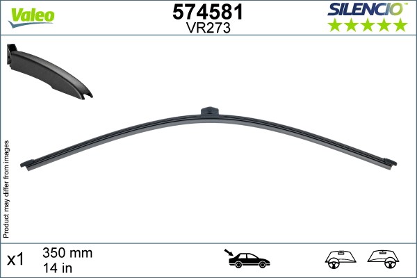 Valeo 574581 Wischblatt Hinten FÜR Audi Bmw Cupra MERCEDES-BENZ MERCEDES-BENZ (B-image