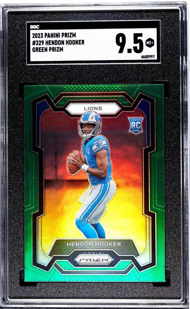 2023 Panini Prizm - Rookies Hendon Hooker #329 Green Prizm (RC)