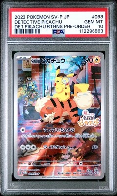2023 POKEMON JAPANESE SV-P PROMO DETECTIVE PIKACHU 098 PSA 10 | eBay