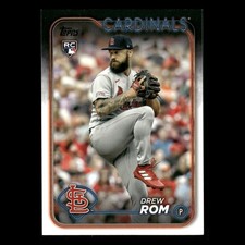 Drew Rom Rookie #476 2024 Topps St. Louis Cardinals Baseball Card MLB. rookie card picture