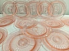 14 ANCHOR HOCKING ? PINK DEPRESSION 6” BREAD & BUTTER Dessert PLATE CORONATION