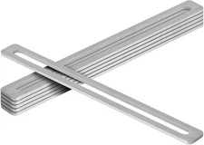 6 Pcs 12"x1" Stainless Steel Slotted Flat Mending Plate Adjustable Long Slot