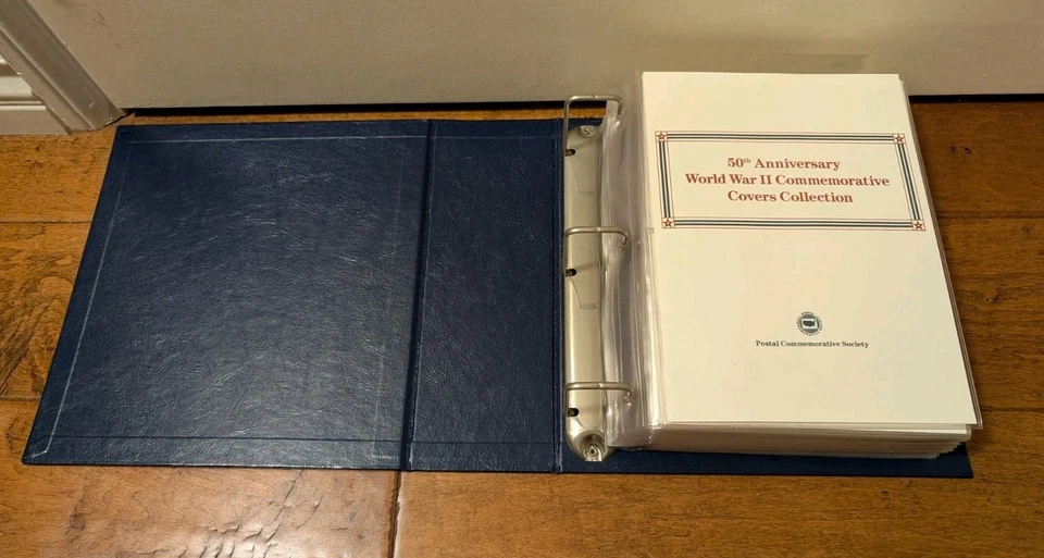 50th ANNIVERSARY WORLD WAR II COMMEMORATIVE COVERS COLLECTION STAMPS POSTAL POST - Image 4 of 4