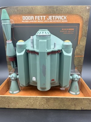 Disney Star Wars Galaxy s Edge Boba Fett Jetpack Launching Missile Lights Sounds