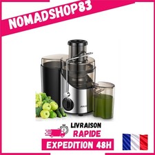 Centrifugeuse Extracteur de Jus Juilist 800W 3 Vitesses Goulotte 65 mm Sans BPA