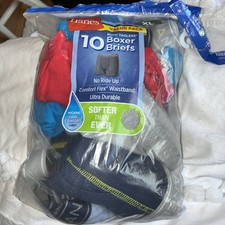 Hanes Tagless Boxer Briefs Pack of 9 Size XL 16-18 Cool Comfort