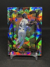 2025 Panini Select Chandler Simpson Rookie Cracked Ice Prizm Concourse #65 Rays