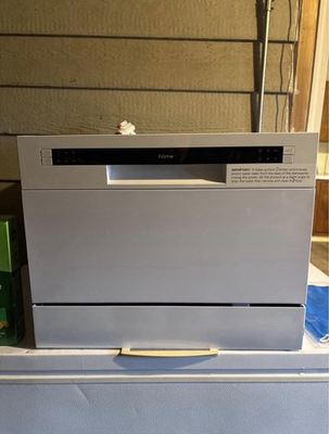 #ad #ad hOme Compact Freestanding Dishwasher White Stainless Steel 6 Place Settings $130.00