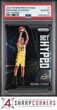 2021 PANINI PRIZM WNBA GET HYPED #1 BREANNA STEWART POP 1 PSA 10