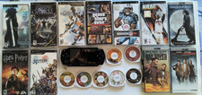 PSP 1001 w/4xMovies and Accessories lot, WITH 12 GAMES  2x New Batteries  More