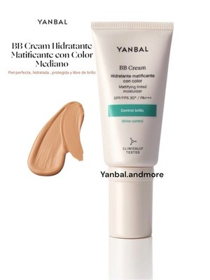 Yanbal Mattifying Moisturizer BB Cream SPF 30 Crema Hidratante Con Color Mediano