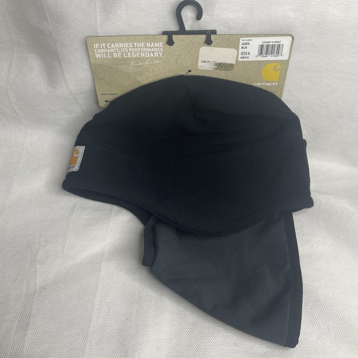 Carhartt Fleece 2-in-1 One Size Men's Hat Black for sale online
