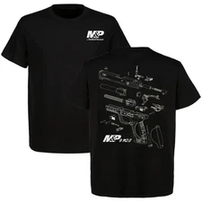 Smith Wesson M&P 9 M2.0 Exploded View T-Shirt, Tactical Apparel with Full Colour