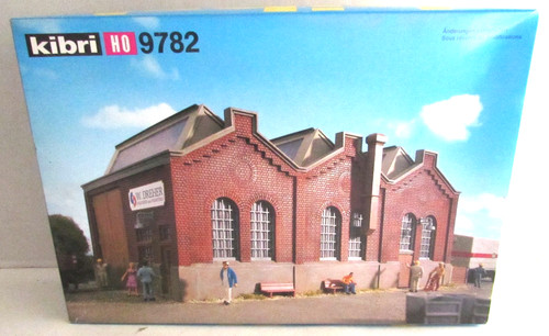 Kit de modelo de construcción de cobertizo de fábrica vintage KIBRI #9782 HO sin montar sin usar, en caja | Condition: Used