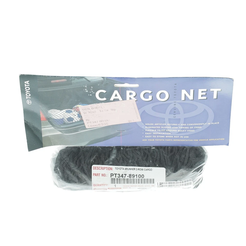 Genuine Toyota - 4Runner Cargo Net, Envelope-Style, 2Nd Row PT347-89100 - Изображение 4 из 4