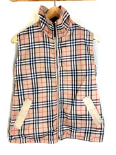 Vintage Y2K Designer Classic Checks Plaid Reversible Vest Small M 2 4 6