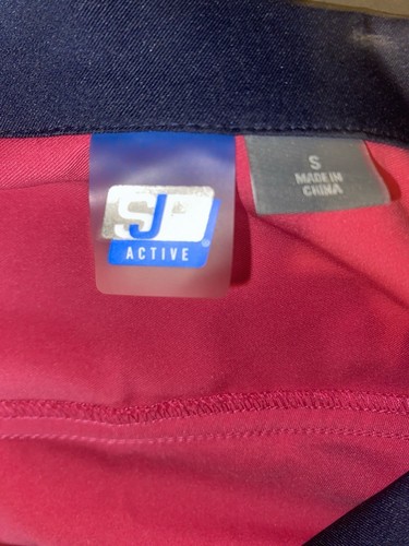SJB Active Sport Jacket Womens Small Full Zip Hooded Pockets Lightweight Stretch - Picture 7 of 10