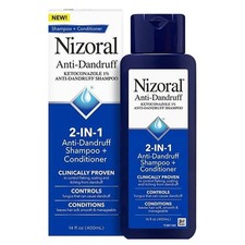Nizoral Anti-Dandruff 2-In-1 Shampoo, Cleans  Controls Fresh Scent 14oz New