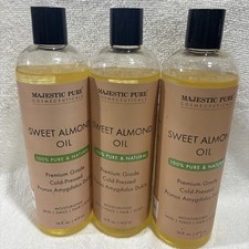 3X Sweet Almond Oil, 16 fl. oz. By Majestic Pure