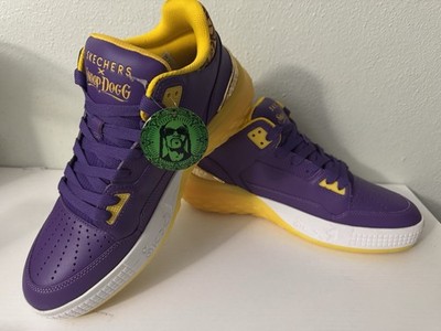 Skechers x Snoop Dogg Sizzle Buckets OG Sneakers Purple Yellow