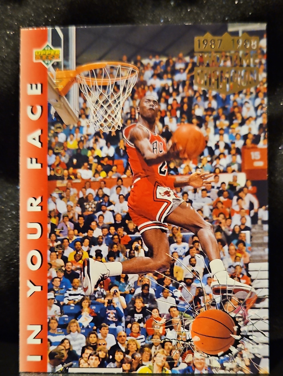 1992-93 Upper Deck - Michael Jordan #453 1987, 1988 Two-Time Champion