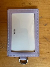 Coach Brand Luggage tag - Purple - Leather