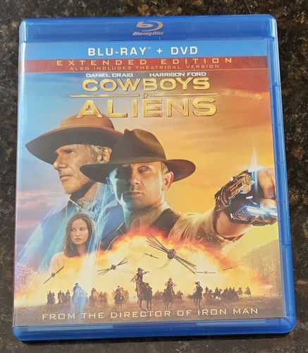 Cowboys Aliens Blu-ray DVD 2011 2-Disc Set Extended Edition W/ Slipcover Dolby - Picture 3 of 7