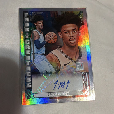 Panini 2025-26 Donruss Fade to Greatness Ja Morant Auto FTG-JA /49