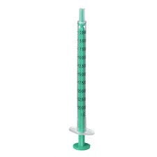 100 Piezas Inyecto-H Jeringa Dosificadora 1ml Escala Heparina Sin Látex Estéril