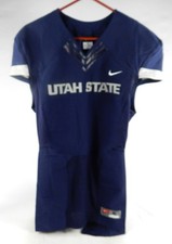 2013-15 Utah State Aggies Blank Game Issued Navy Jersey M 106