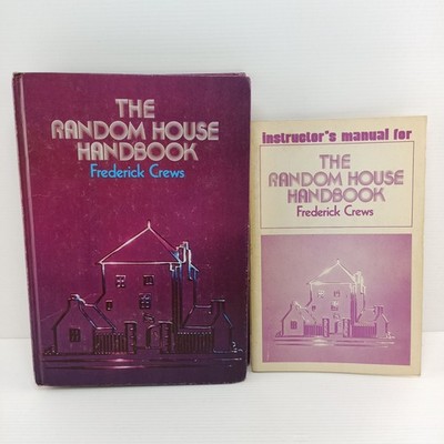 The Random House Handbook + Instructor's Manual Frederick Crews 1974 1st USA Ed