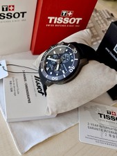 Tissot Seastar 1000 T-Sport Steel Men's Chronograph Total Black Dial Diver 300m 12