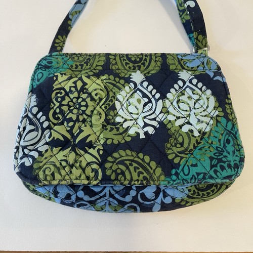 Tracolla Vera Bradley Caribbean Sea Iconic tripla zip hipster - stampa ritirata - Foto 6 di 10