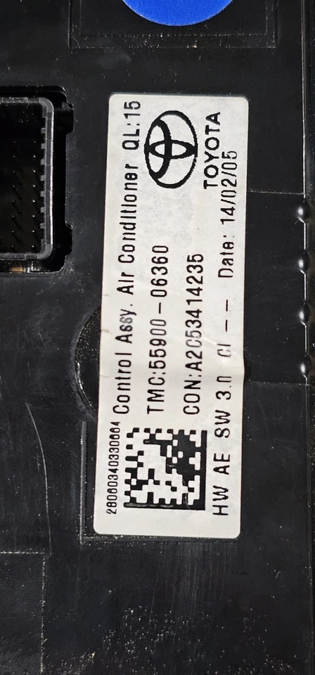 Control de calefacción de aire acondicionado Toyota Camry 2012-2014 55900-06360|55900-06350   Foto 3 de 4