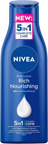 Rich Nourishing Body Lotion (250ml) Rich 72H Hydration Moisturiser for Dry Skin