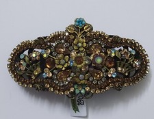 Michal Negrin Romantic hand made Crystals hair pin clip 9926
