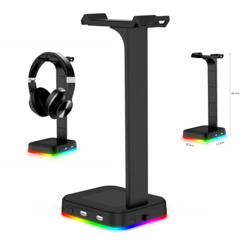 RGB Gaming Headphone Stand Headset Holder (LS103) Hanger Rack Desktop 2 ...
