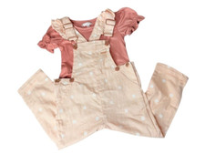 Tahari Girl 2T - Denim 2 PC Brand New Overall...