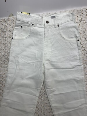 Vtg Solo Semore Corduroy Jeans Mens Sz 28x30 White Baggy Hip Hop
