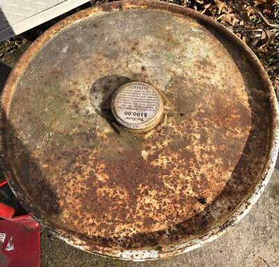 Hydrotex 15 Gallon Steel Drum Barrel of Oil FULL vintage LOCAL