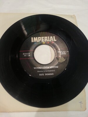 45 RECORD - FATS DOMINO - WHOLE LOTTA LOVING