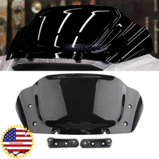 For Harley CVO Street Glide FLHXSE 2023 2024-up 10" Windshield Black Wind Shield