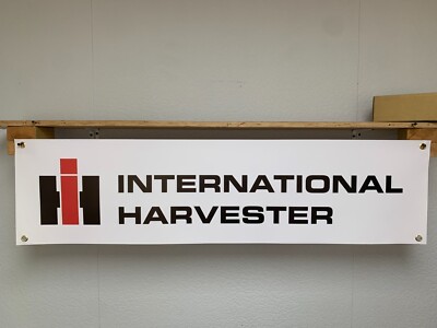 International Harvester Banner Traktor Ausrüstung Werkstatt Garage Wand Display