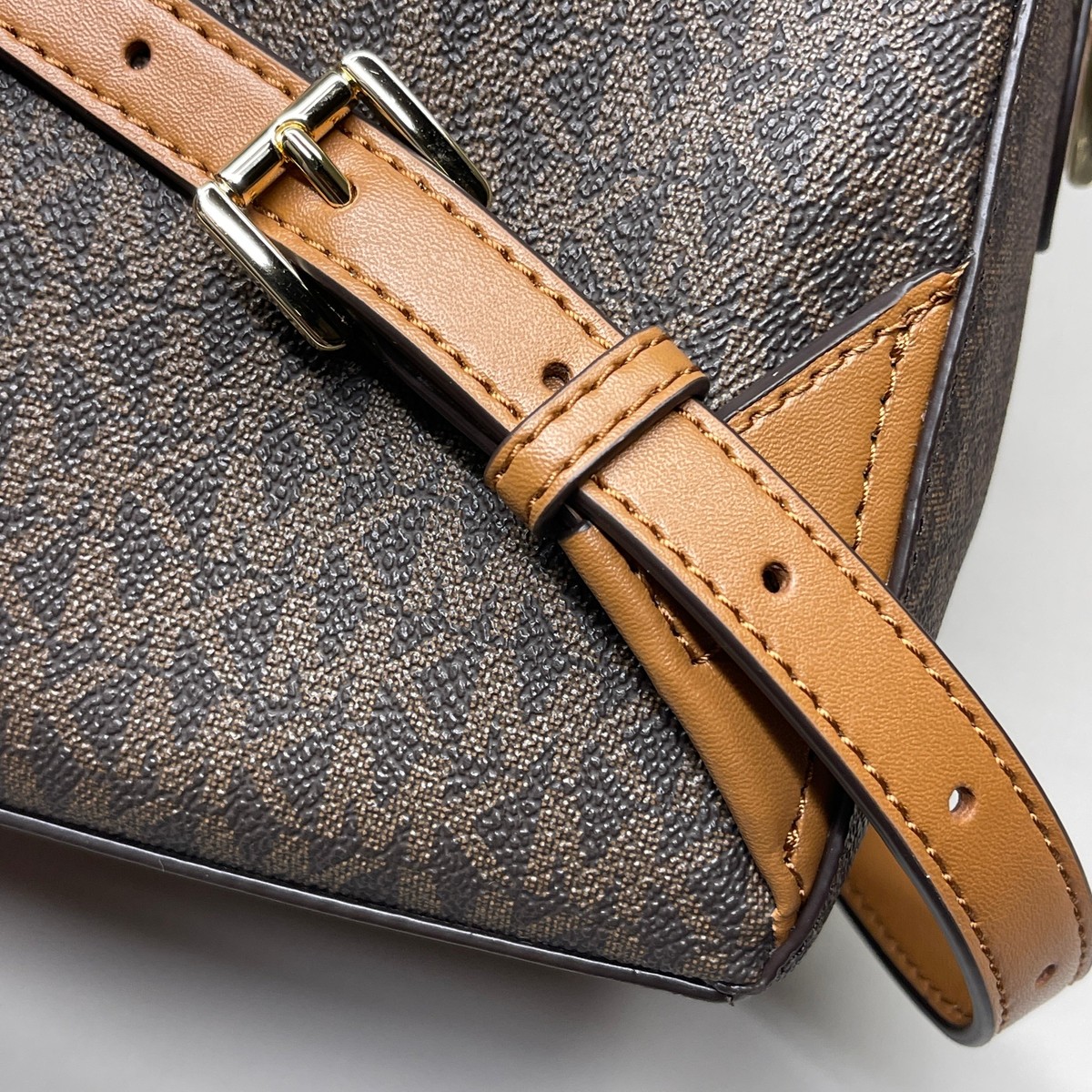 MICHAEL KORS Valerie Backpack Purse Brown / Acorn 38F2G9VB2B | eBay