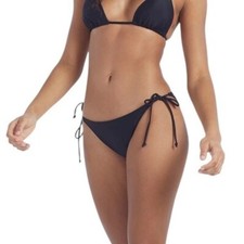 NWT Summersalt String Bikini Bottom Swimsuit Black Size 4
