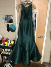 Green Long Prom Dress GIGI DESIGNS